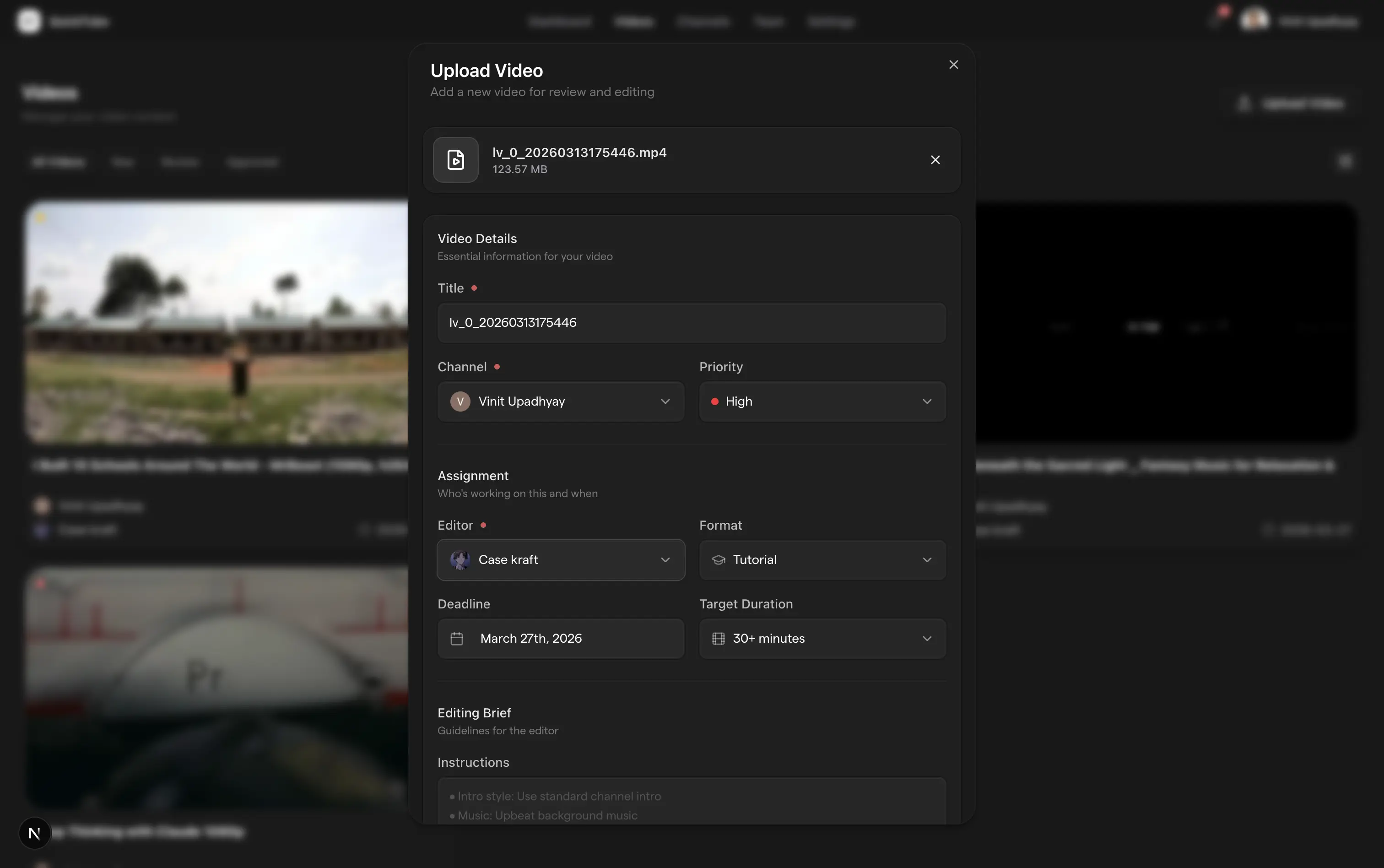 Video pipeline in QuickTube